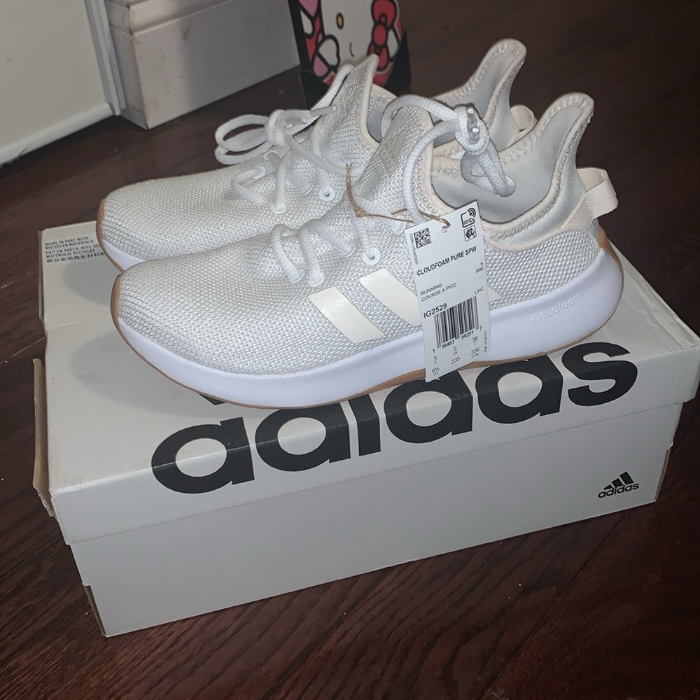 NWT Cloud foam pure spw white running shoes